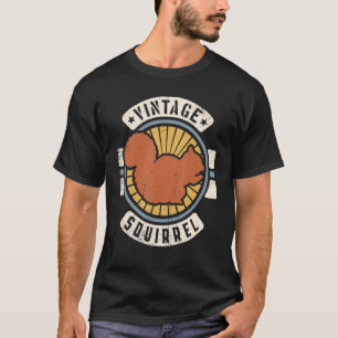 Squirrel Vintage Classic Retro 60s 70s Animal T-Shirt