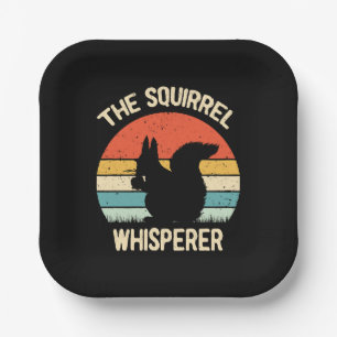 Squirrel Whisperer Squirrels Lovers Gift Paper Plate