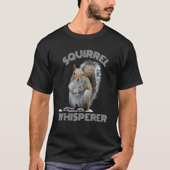 Squirrel Whisperer T-Shirt Vintage Squirrel Lover (Front)