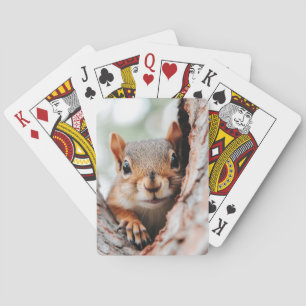 Squirrel Wild Animal Loving Portrait Playing Cards