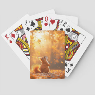 Squirrel Wild Animal Loving Portrait  Playing Cards