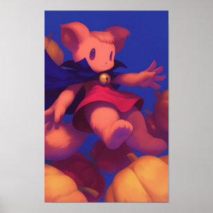 Squirrel Witch Poster