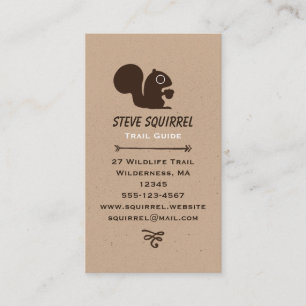 Squirrel with Acorn Business Card