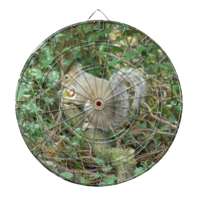 Squirrel with Acorn Dart Board (Front)