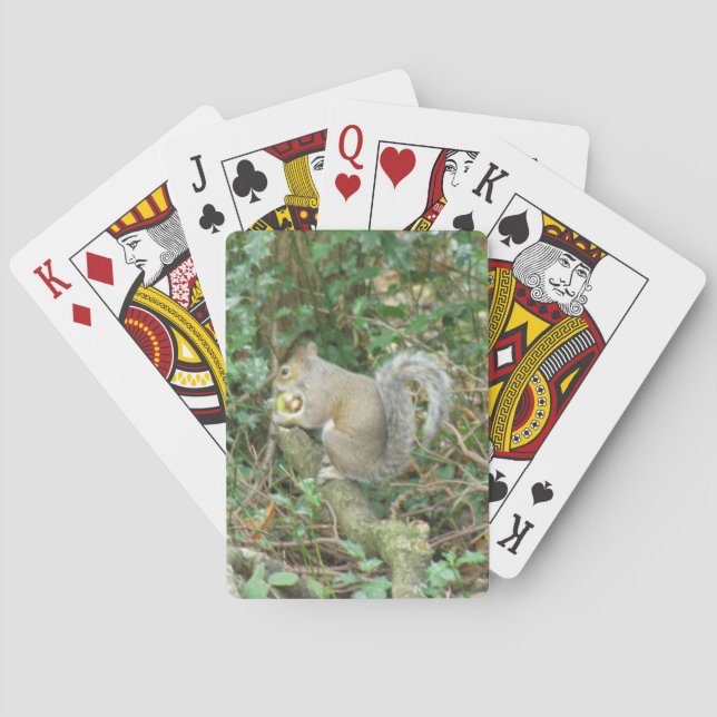 Squirrel with Acorn Playing Cards (Back)