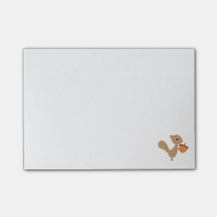 Squirrel with Acorn Post-it Notes