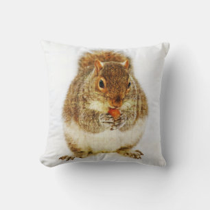 Squirrel with an Acorn Cushion