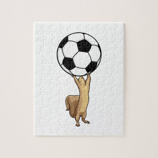 Squirrel with Soccer ball Jigsaw Puzzle (Vertical)