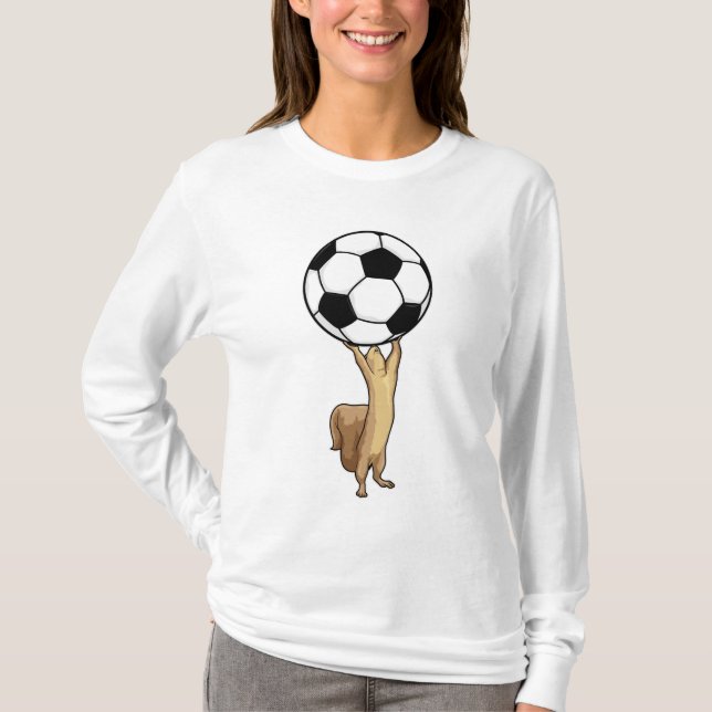 Squirrel with Soccer ball T-Shirt (Front)
