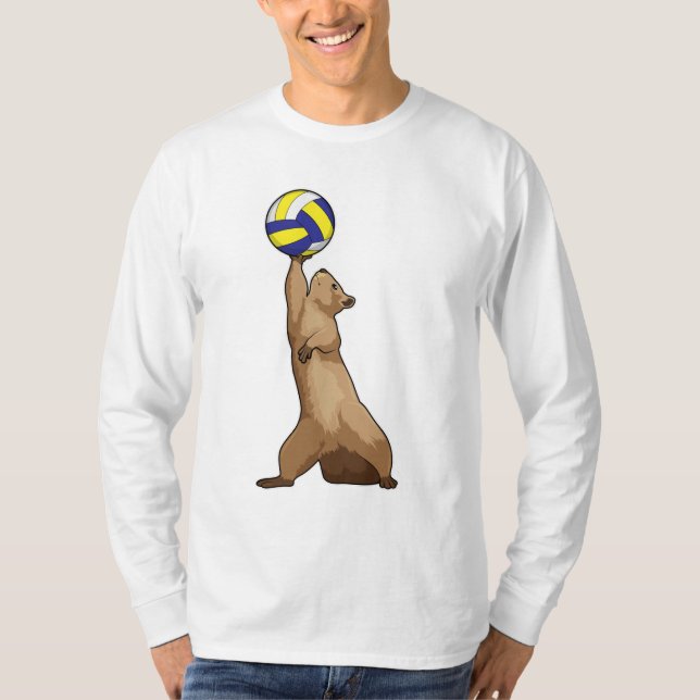 Squirrel with Volleyball T-Shirt (Front)