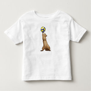 Squirrel with Volleyball Toddler T-Shirt