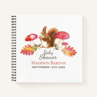 Squirrel Woodland Watercolor Baby Shower