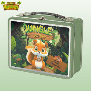 Squirrel Woodland Wildlife Forest Animal Lovers 🐿 Metal Lunch Box