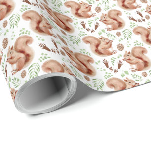 Squirrel Wrapping Paper