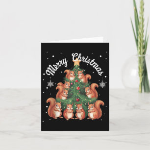 Squirrel Xmas Tree Squirrel Christmas Tree Tank To Card