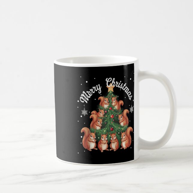 Squirrel Xmas Tree Squirrel Christmas Tree Tank To Coffee Mug (Right)