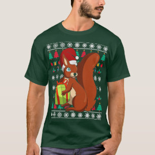 Squirrel Xmas Ugly Christmas T-Shirt