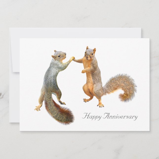 Squirrels Anniversary Card (Front)