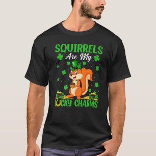 Squirrels Are My Lucky Charms Squirrel St Patrick T-Shirt