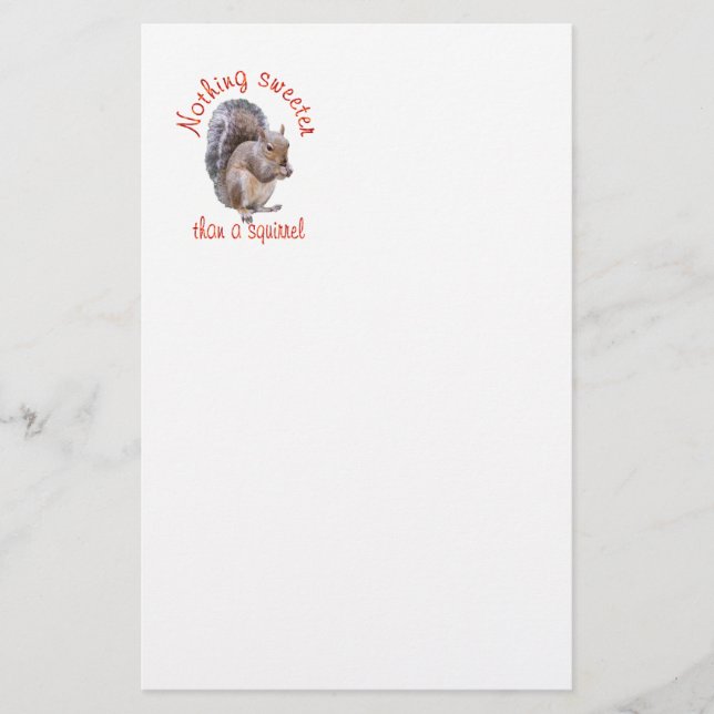 Squirrels are Sweet Stationery (Front)