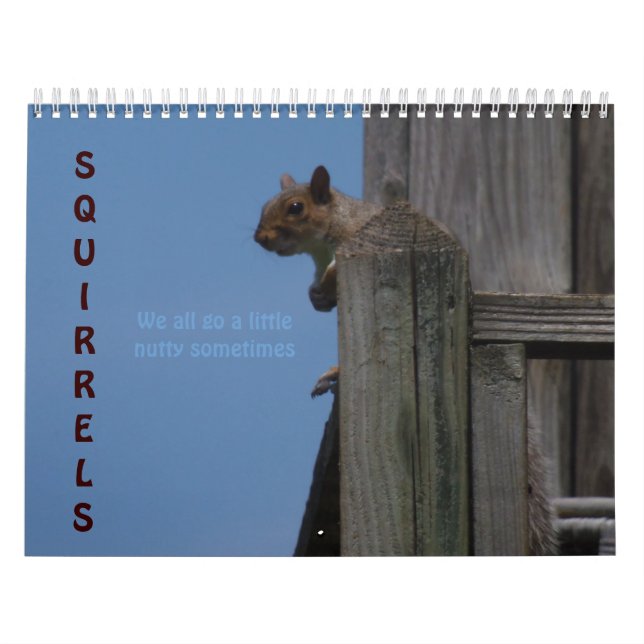 Squirrels! Calendar (Cover)