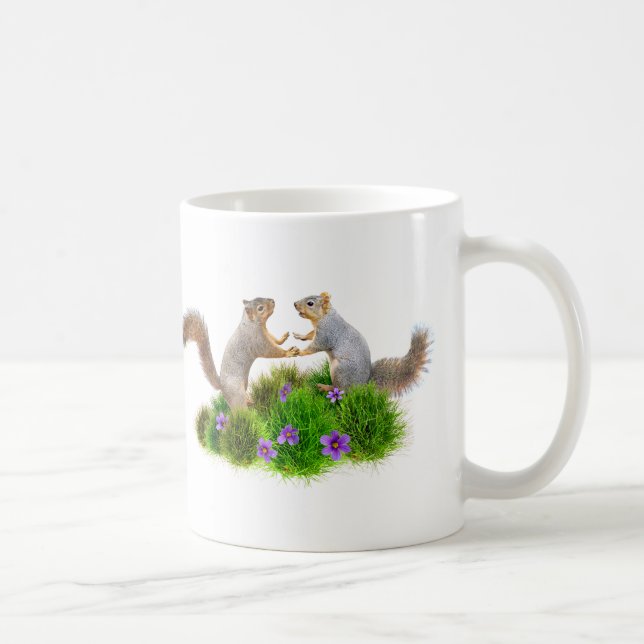 Squirrels Dancing in the Grass Mug (Right)
