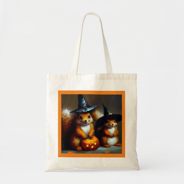Squirrels Halloween Tote Bag (Front)