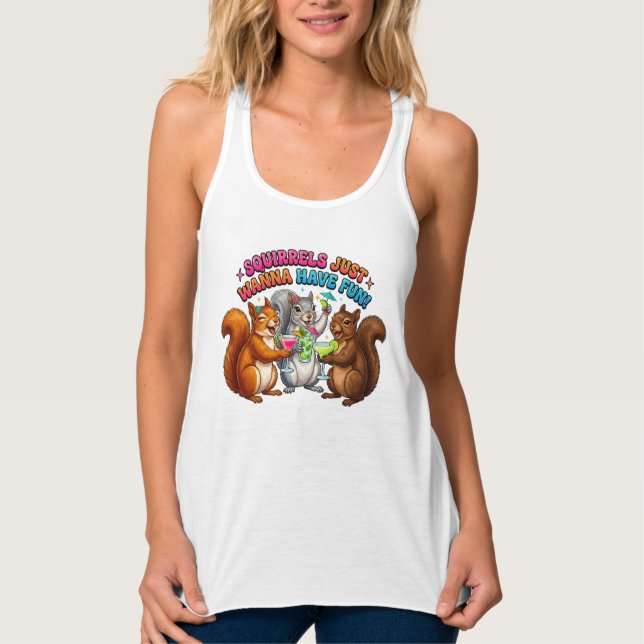 Squirrels Just Wanna Have Fun! Singlet (Front)