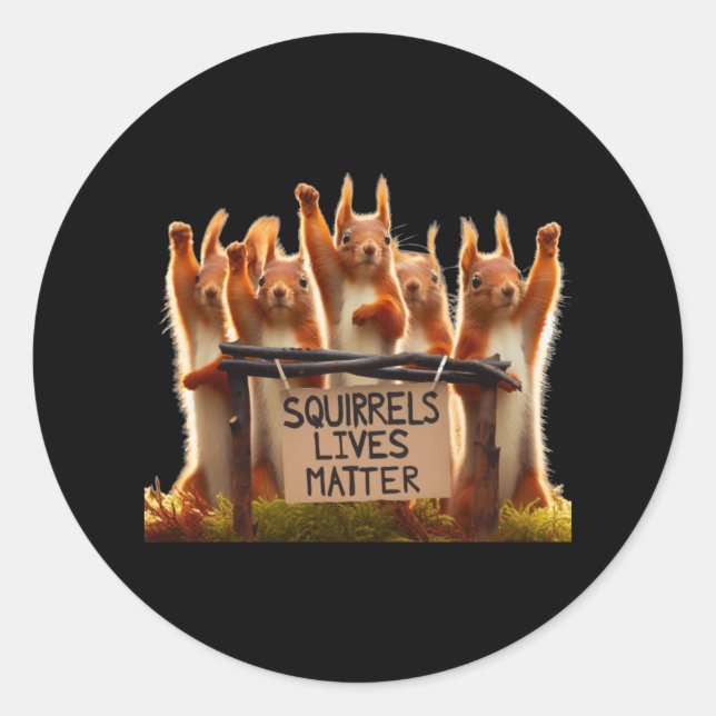 Squirrels' Lives Sticker  (Front)