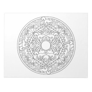 Squirrels Mandala Colouring Book Pad
