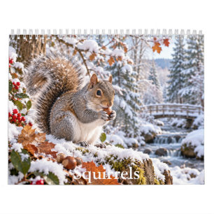 Squirrels of Britain Wildlife Calendar