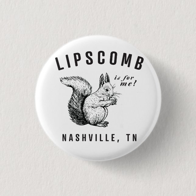 Squirrels of Lipscomb Button (Front)