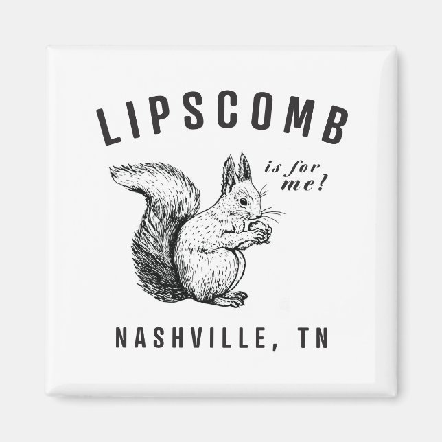 Squirrels of Lipscomb Magnet (Front)