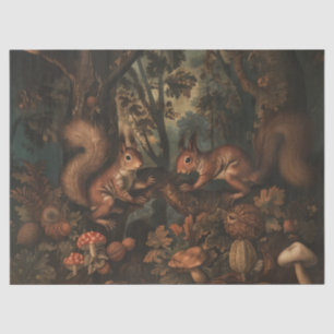 Squirrels - Oil Painting Style Tissue Paper