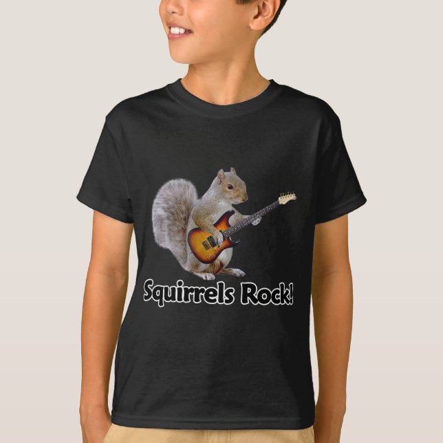 Squirrels Rock! T-Shirt (Front)
