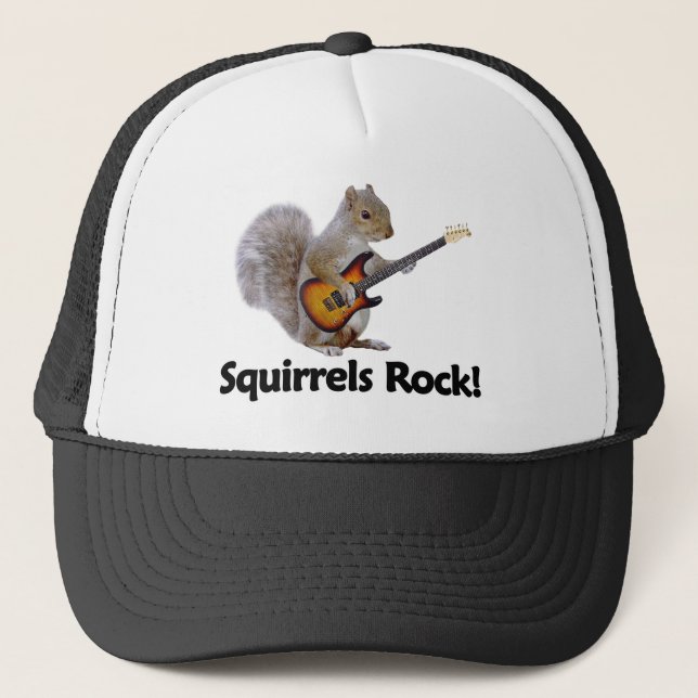 Squirrels Rock! Trucker Hat (Front)