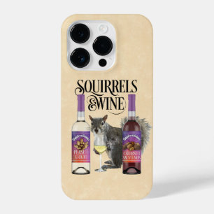 Squirrels & Wine - Funny Squirrel Lover and Wine D iPhone 14 Pro Case