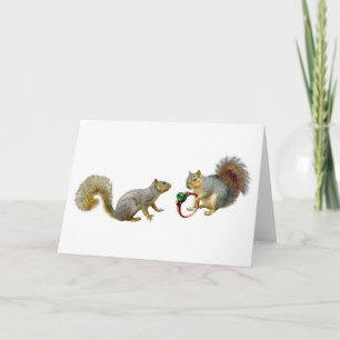 Squirrels with Ring Card