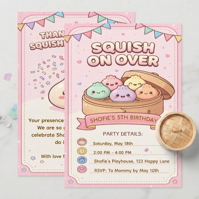Squish On Over Birthday Invite (Creator Uploaded)