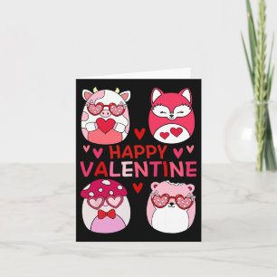 Squish Squad Happy Valentine Gifts For Kids Woman  Card