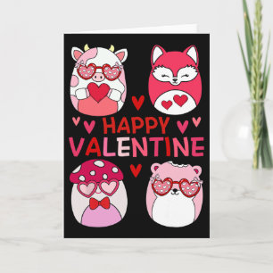 Squish Squad Happy Valentine Gifts For Kids Woman  Card