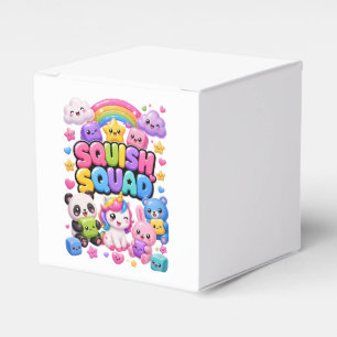 Squish Squad Sparkly Rainbow Panda Unicorn Cute  Favour Box