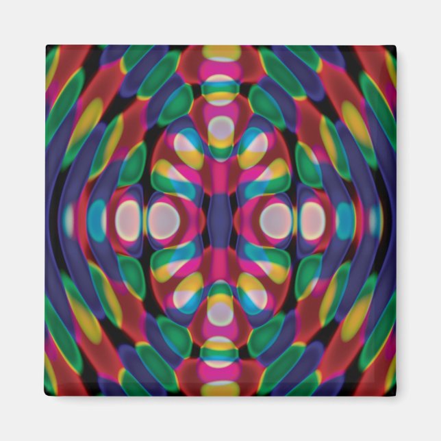 Squished Skittles Magnet (Front)