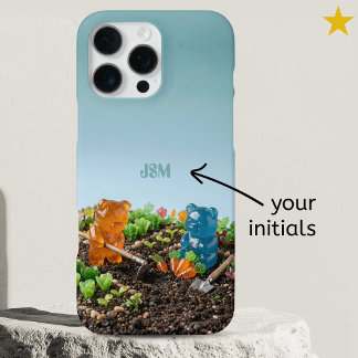 Squishy Gardening Gummy Bears Custom Name iPhone 16 Pro Max Case