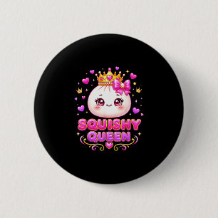 Squishy queen dumpling kawaii pastel anime 6 cm round badge