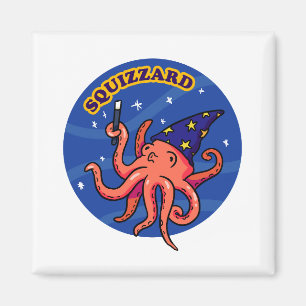 Squizzard Funny Magic Animal Pun Magnet