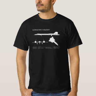 SR-71 Blackbird - Aeroplane Blueprint Plans ABD T-Shirt
