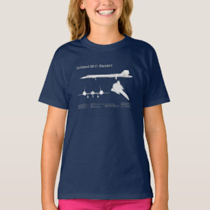 SR-71 Blackbird - Airplane Blueprint Plans ABD T-Shirt