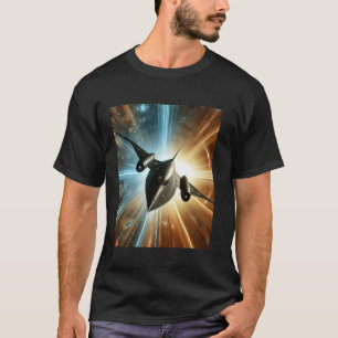 SR-71 Blackbird Blueprint Air Force Military Jet T-Shirt