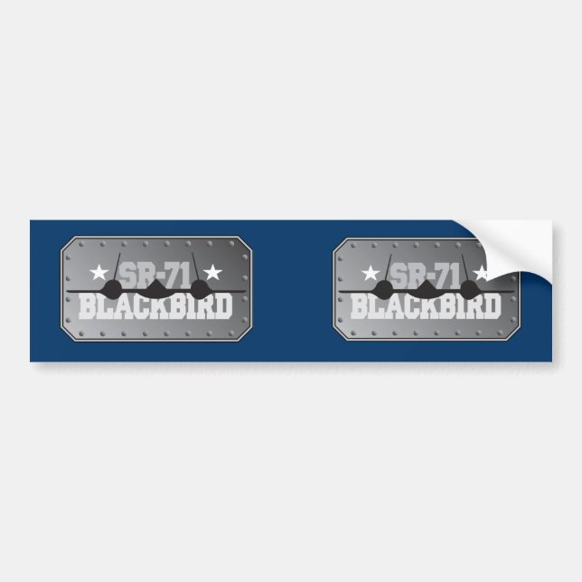 SR-71 Blackbird Bumper Sticker (Front)